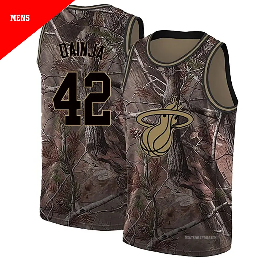＃42 Men's Dain Dainja Miami Heat Camo Swingman Realtree Collection Jersey